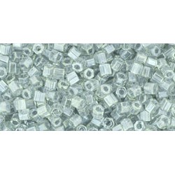 ToHo Hexagon 8/0 (104) 10 gram Transparent-Lustered Black Diamond 112