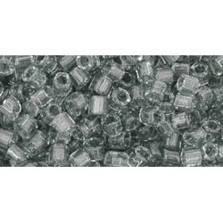 ToHo Hexagon 8/0 (106) 10 gram Transparent Black Diamond 9