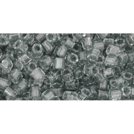 ToHo Hexagon 8/0 (106) 10 gram Transparent Black Diamond 9