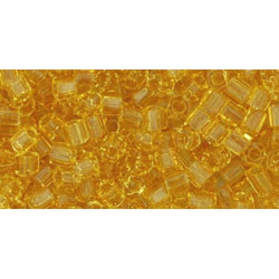 ToHo Hexagon 8/0 (110) 10 gram Transparent Light Topaz 2