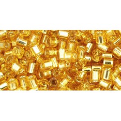 ToHo Hexagon 8/0 (111) 10 gram Silver-Lined Gold Topaz 22B