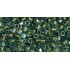 ToHo Hexagon 8/0 (143) 10 gram Metallic Green Lined Aqua 284