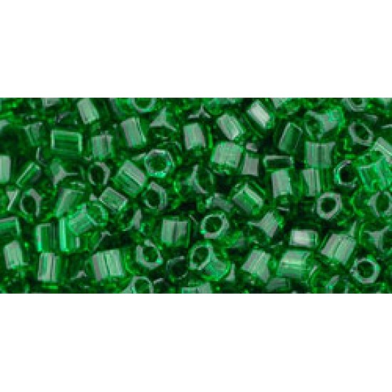 ToHo Hexagon 8/0 (144) 10 gram Transparent Grass Green 7b