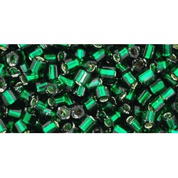 ToHo Hexagon 8/0 (147) 10 gram SilverLined Green Emerald 36