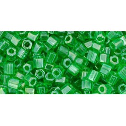 ToHo Hexagon 8/0 (148) 10 gram Transparent Lustered Peridot 108