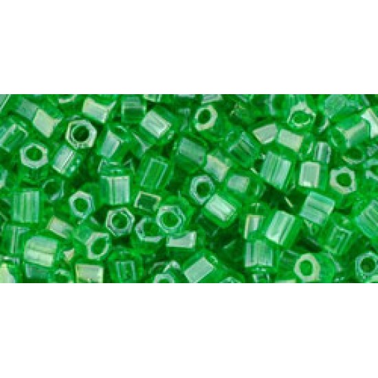 ToHo Hexagon 8/0 (148) 10 gram Transparent Lustered Peridot 108