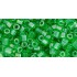 ToHo Hexagon 8/0 (148) 10 gram Transparent Lustered Peridot 108