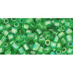 ToHo Hexagon 8/0 (151) 10 gram Transparent Rainbow Peridot 167