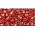 ToHo Hexagon 8/0 (154) 10 gram Inside Color Light Topaz Pomegranate Lined 365