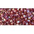 ToHo Hexagon 8/0 (155) 10 gram Transparent Rainbow Ruby 165c
