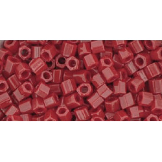 ToHo Hexagon 8/0 (157) 10 gram Opaque Pepper Red 45