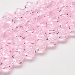 Glas kristal bicone 4mm no 21 roze