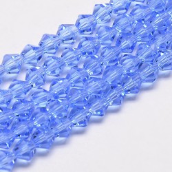 Glas kristal bicone 4mm no 30 licht blauw